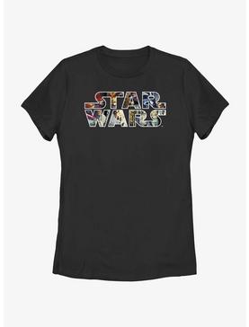 Plus Size Star Wars Epic Collage Logo Womens T-Shirt, , hi-res