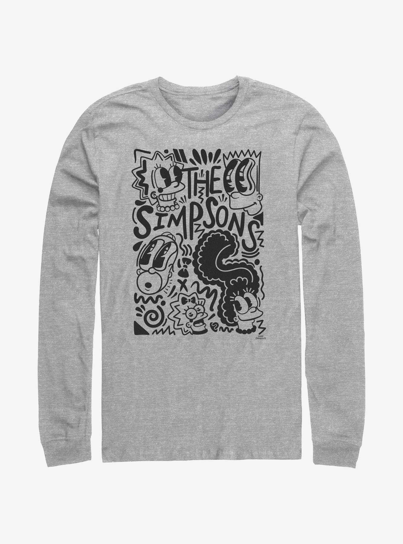 The Simpsons Pop Art Family Long Sleeve T-Shirt, , hi-res