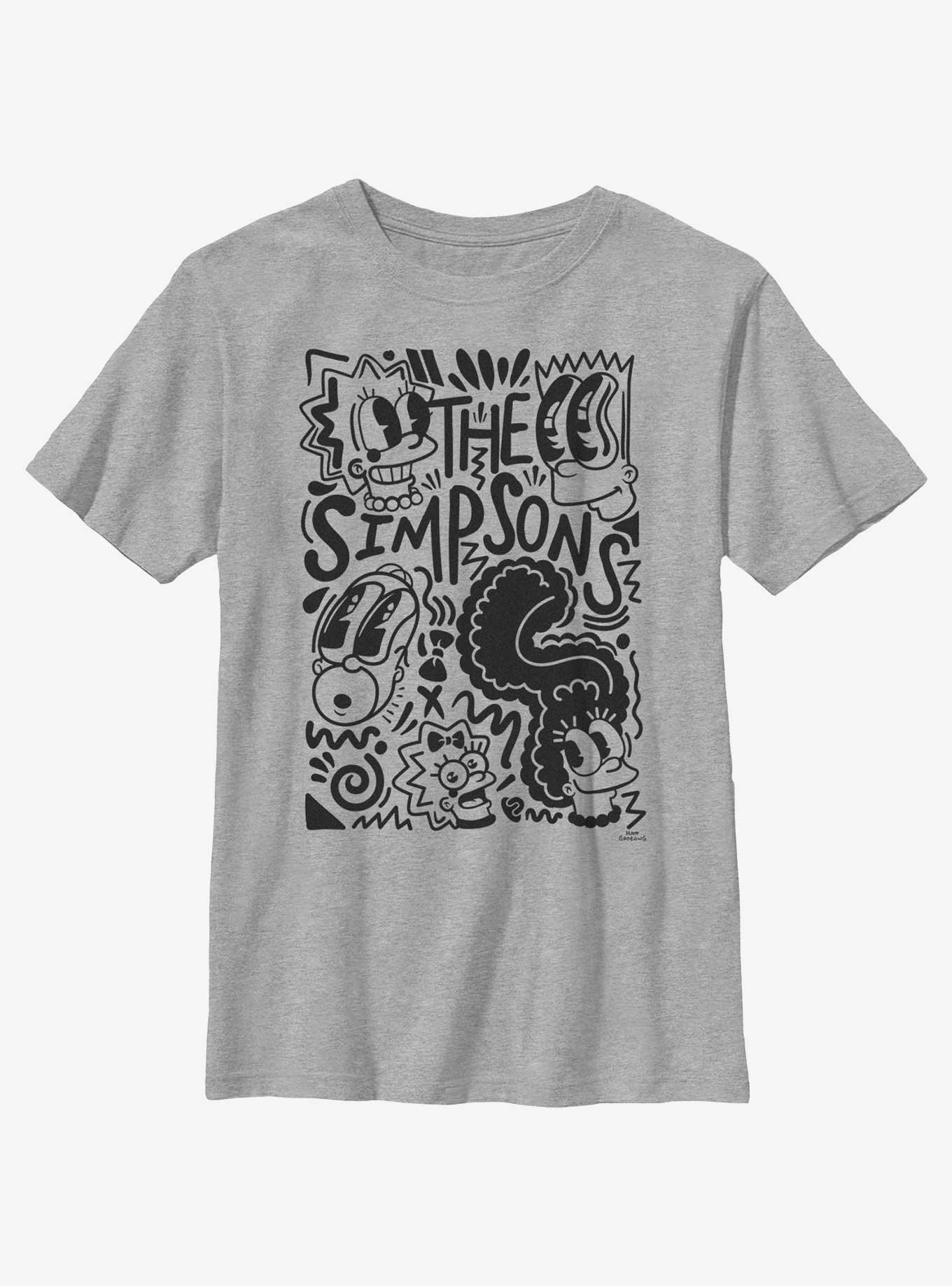 The Simpsons Pop Art Family Youth T-Shirt, , hi-res