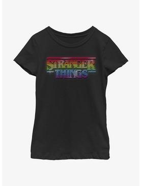 Stranger Things Shiny Lite Brite Logo Youth Girls T-Shirt, , hi-res