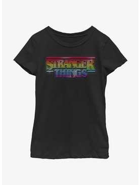 Stranger Things Shiny Lite Brite Logo Youth Girls T-Shirt, , hi-res