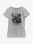 Stranger Things Upside Down Silhouette Youth Girls T-Shirt, ATH HTR, hi-res
