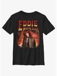 Stranger Things Metal Eddie Munson Youth T-Shirt, BLACK, hi-res
