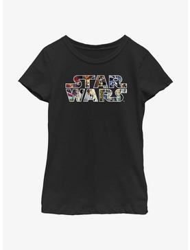 Star Wars Epic Collage Logo Youth Girls T-Shirt, , hi-res