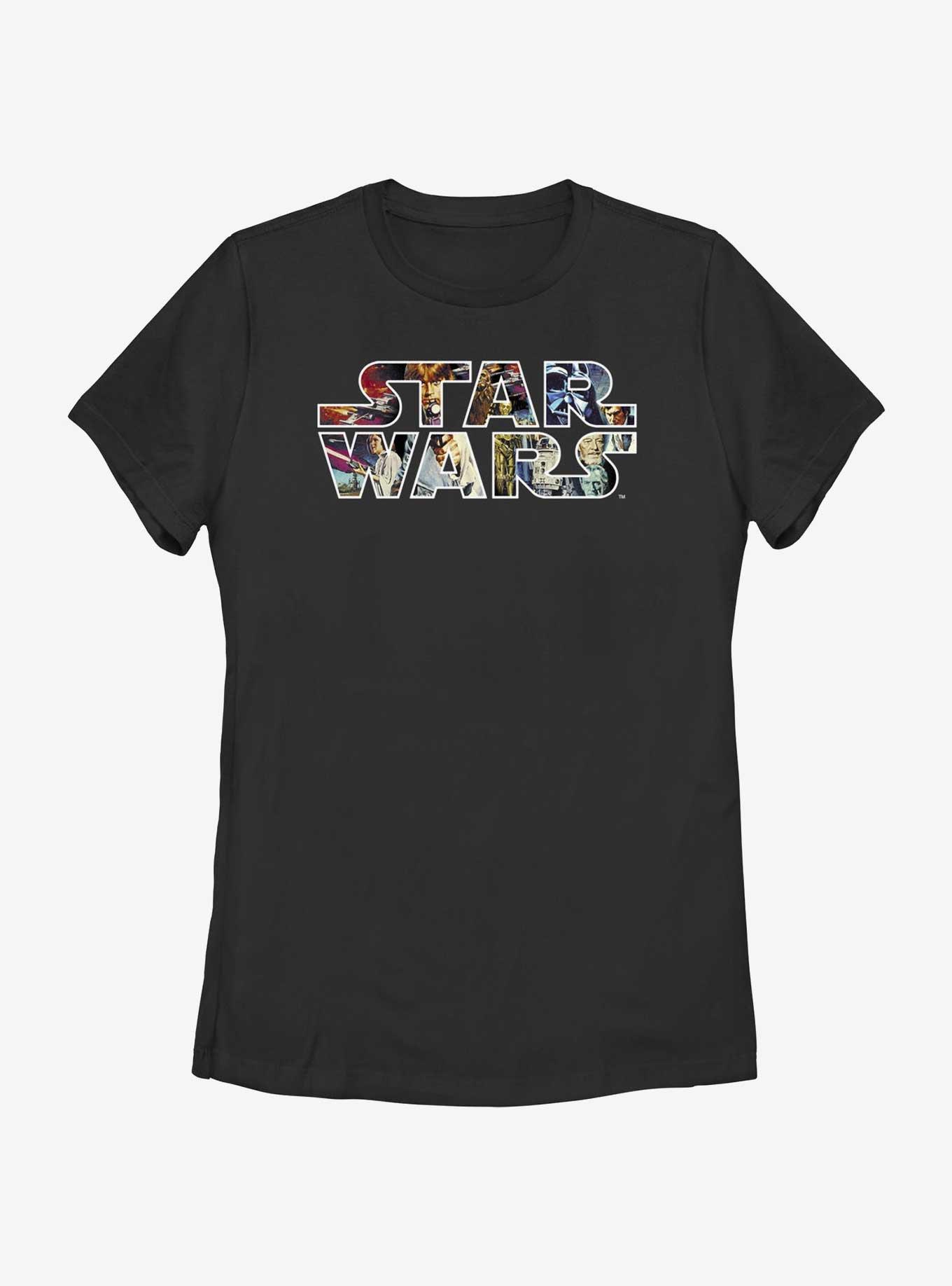 Star Wars Epic Collage Logo Womens T-Shirt, , hi-res
