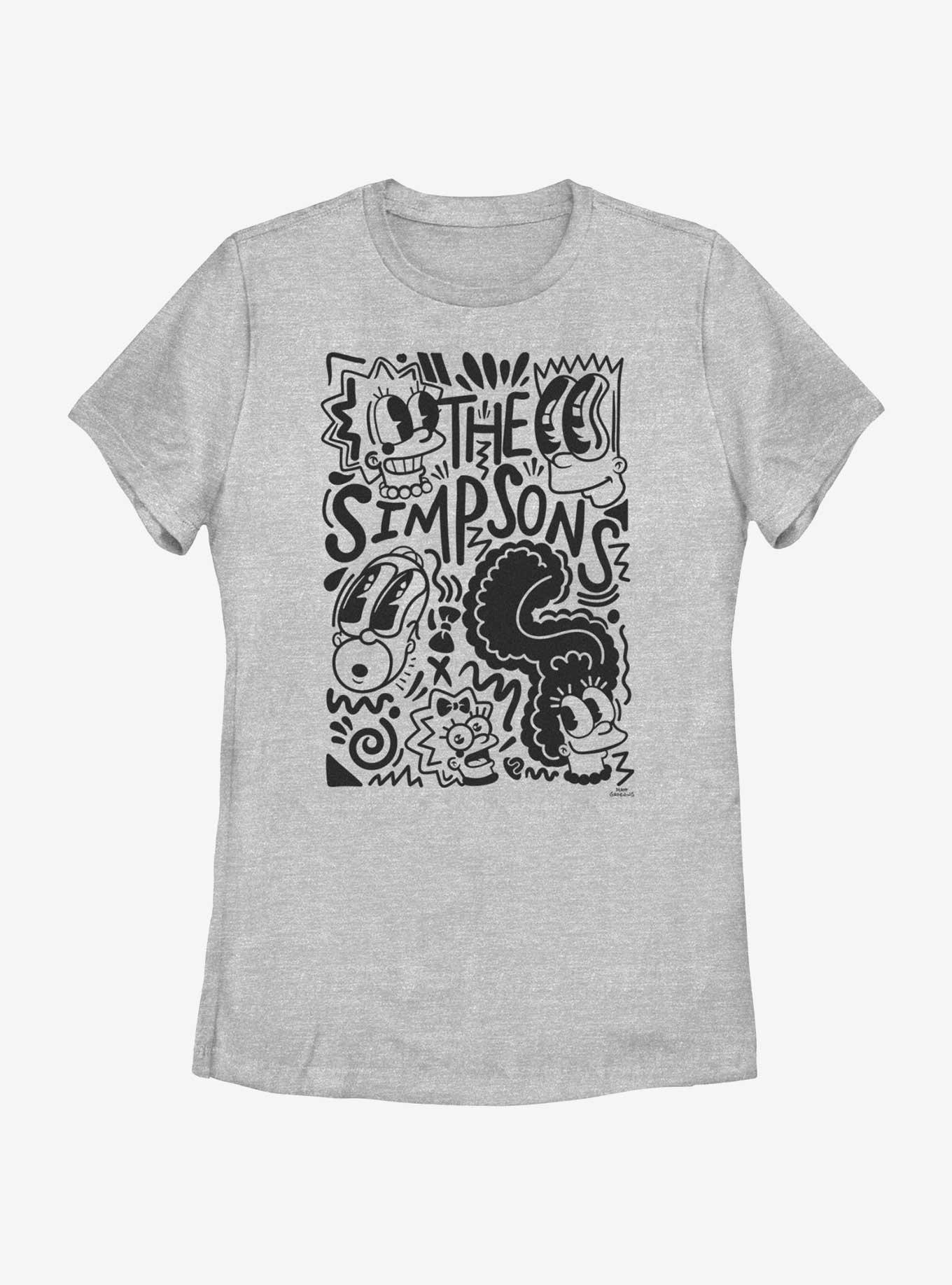 The Simpsons Pop Art Family Womens T-Shirt, , hi-res