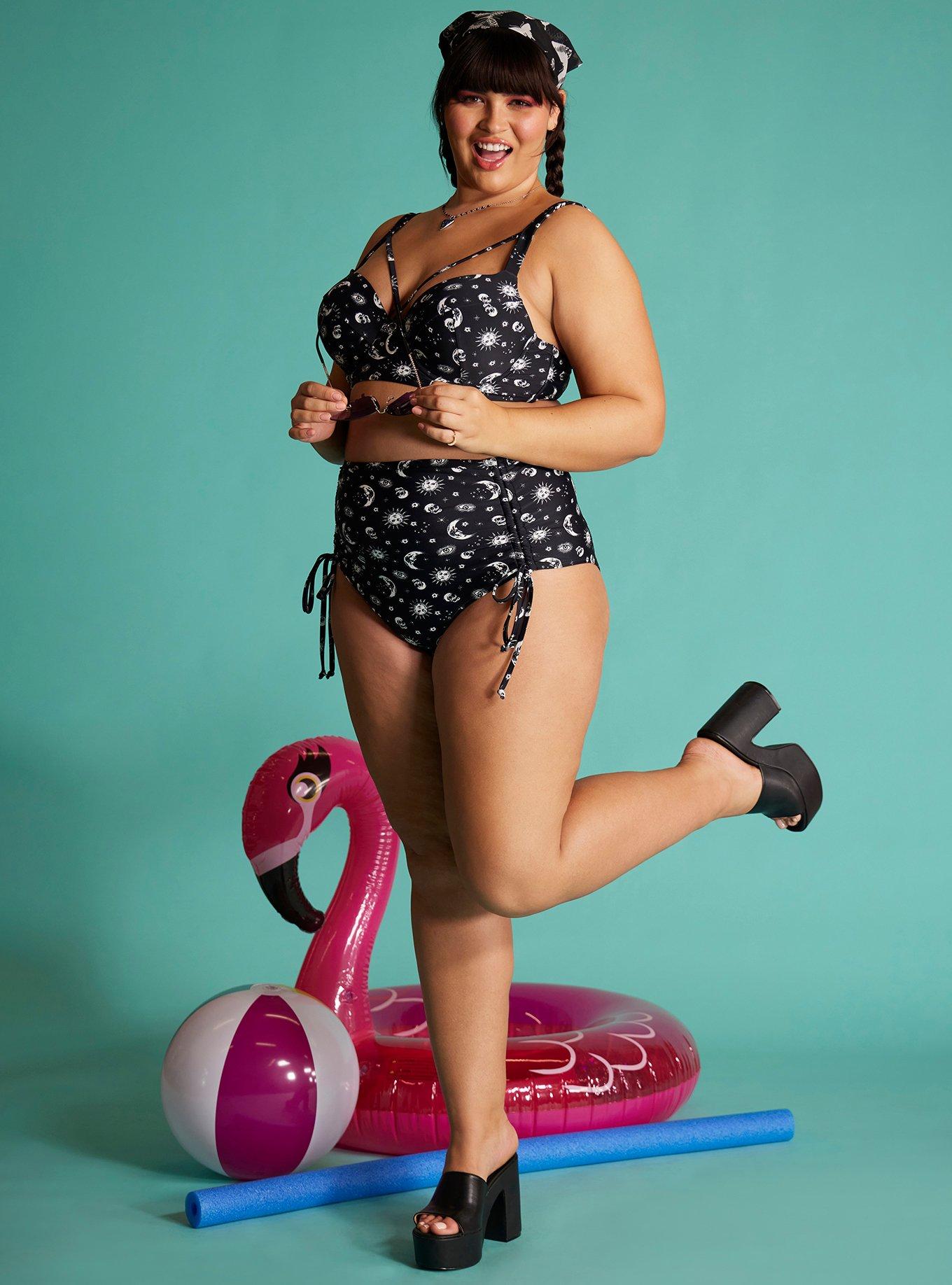 Skull bathing suits store plus size