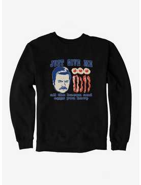 Parks And Recreation Ron And Breakfast Sweatshirt, , hi-res