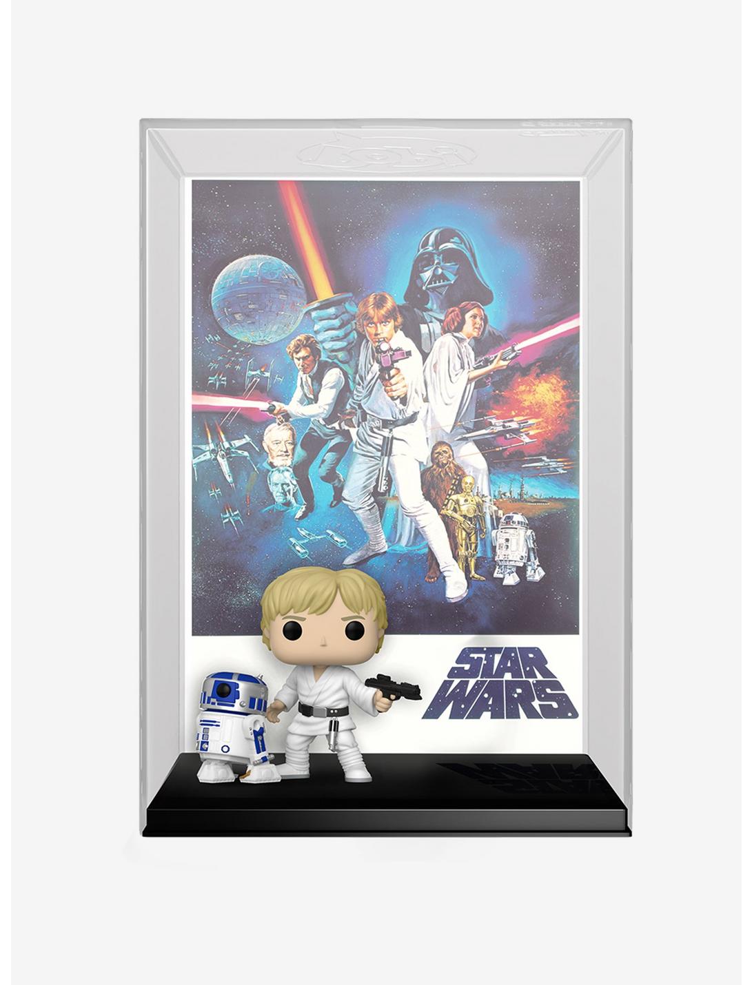 Funko Pop! Movie Posters Star Wars: Episode IV - A New Hope Luke Skywalker with R2-D2 Vinyl Figures, , hi-res