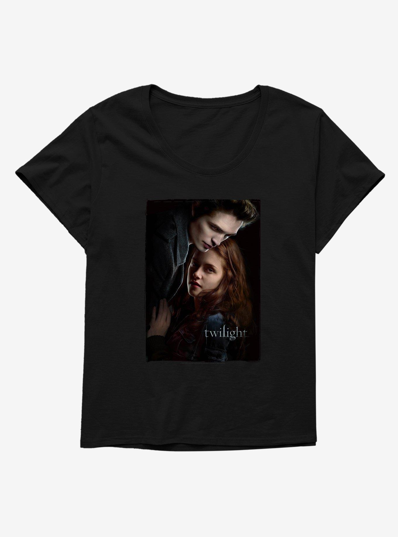 Twilight Bella And Edward Womens T-Shirt Plus Size, BLACK, hi-res