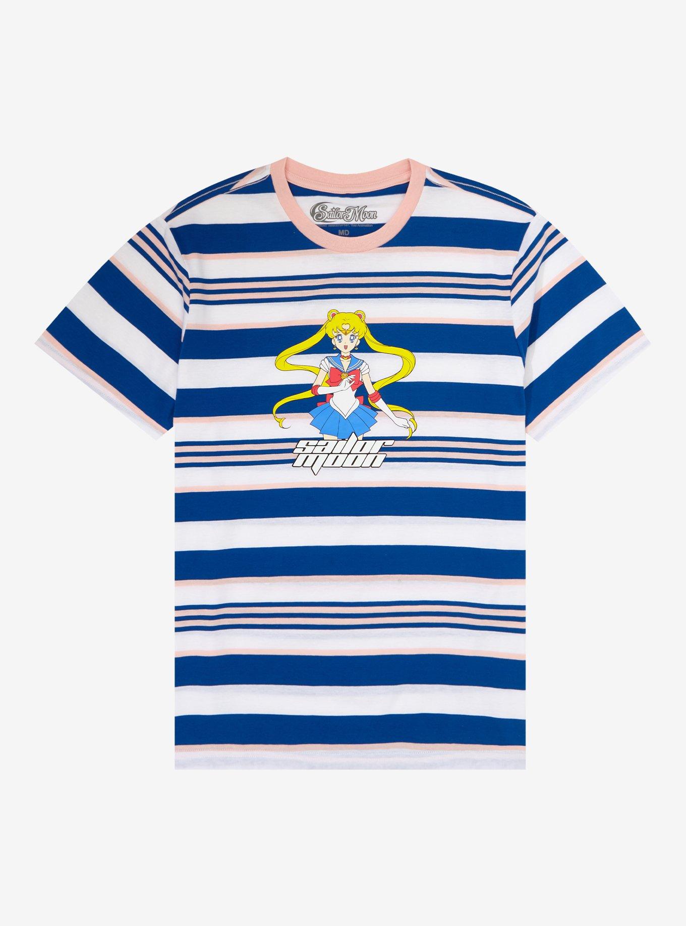 Sailor Moon Portrait Striped T-Shirt, MULTI, hi-res