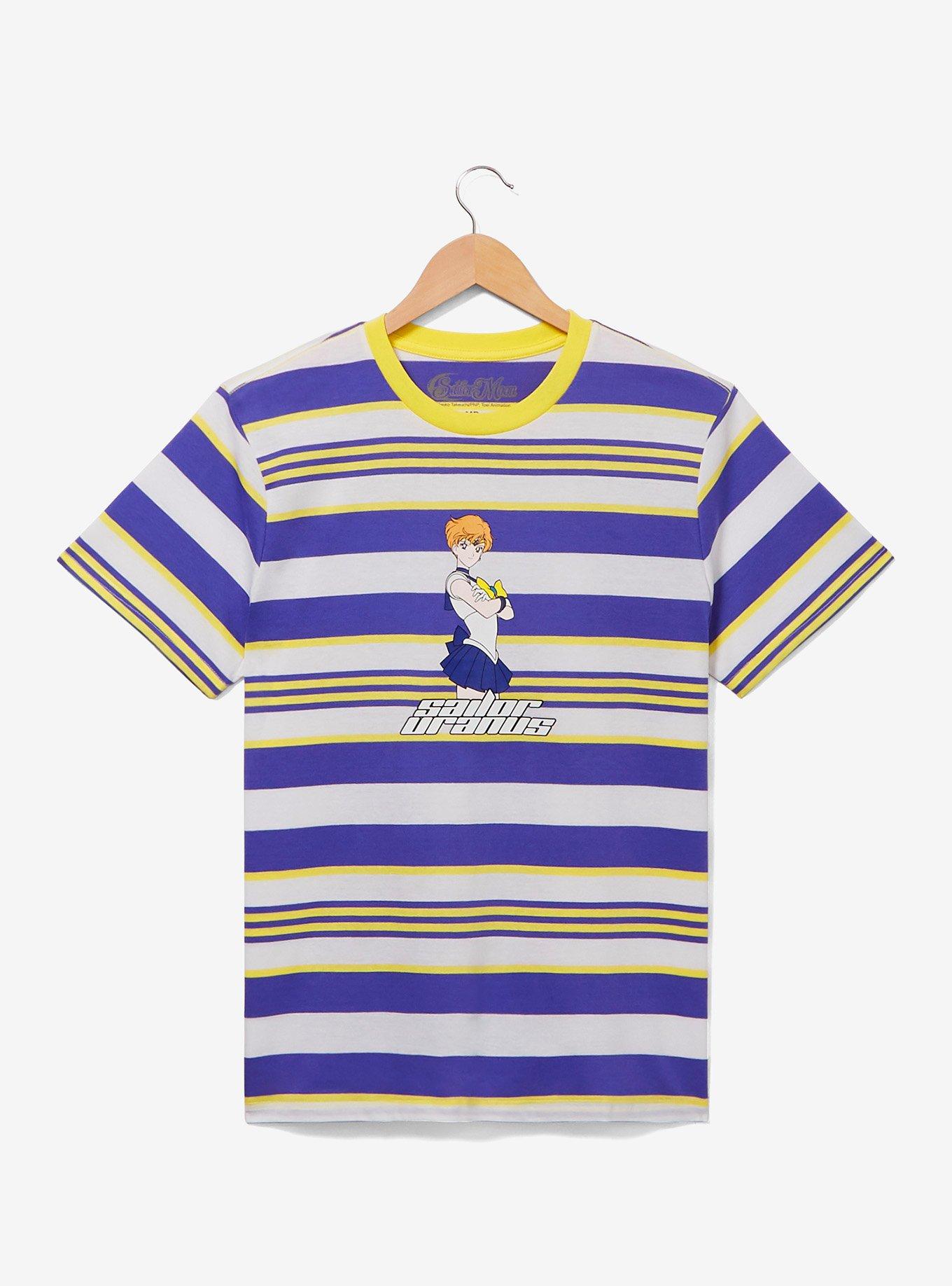 Sailor Moon Sailor Uranus Portrait Striped T-Shirt - BoxLunch Exclusive, MULTI, hi-res