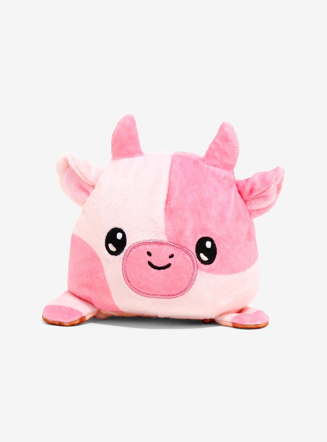 TeeTurtle Chocolate Strawberry Cow Reversible Plush - BoxLunch Exclusive, , hi-res