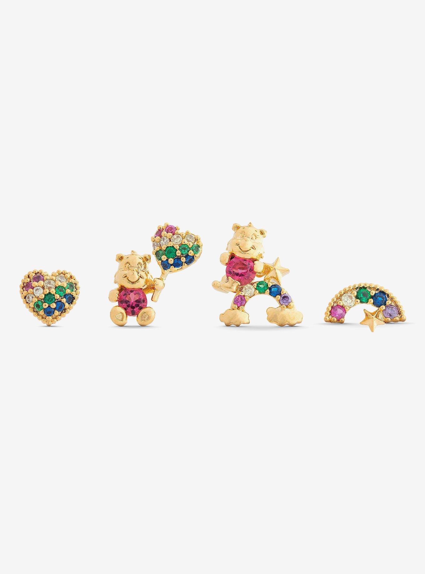 Care Bears X Girls Crew Rainbow Mismatch Earring Set, , hi-res