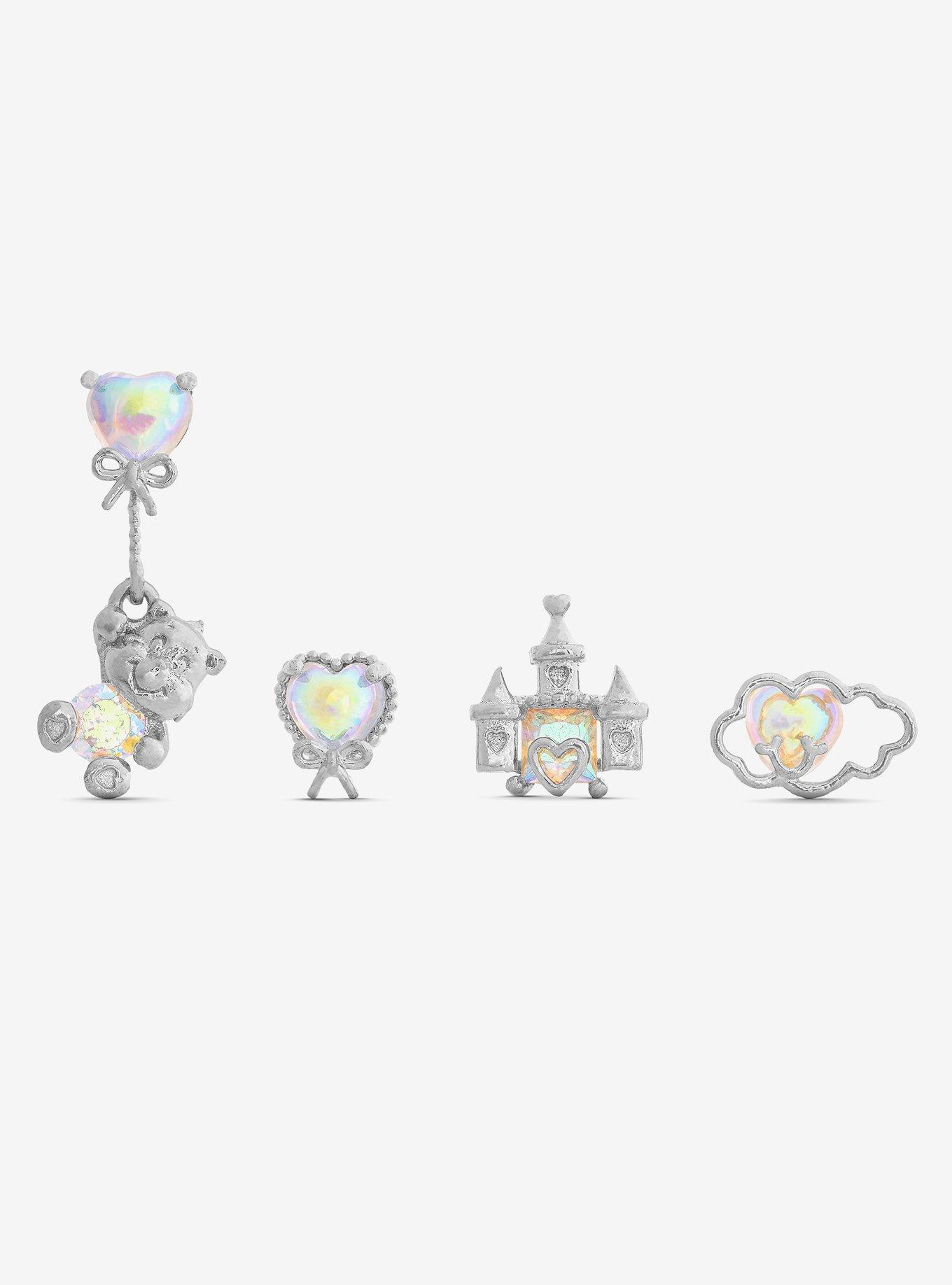 Care Bears X Girls Crew Care-A-Lot Mismatch Earring Set, , hi-res