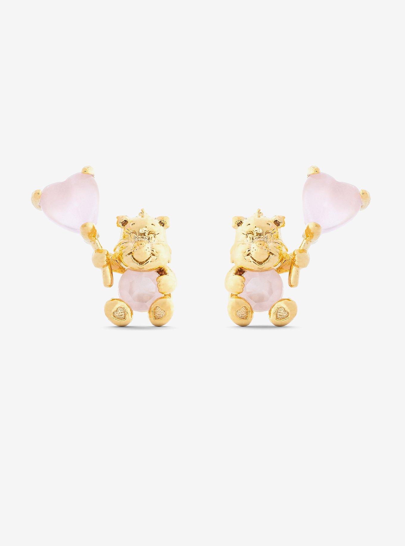 Care Bears X Girls Crew Love-A-Lot Bear Earrings, , hi-res