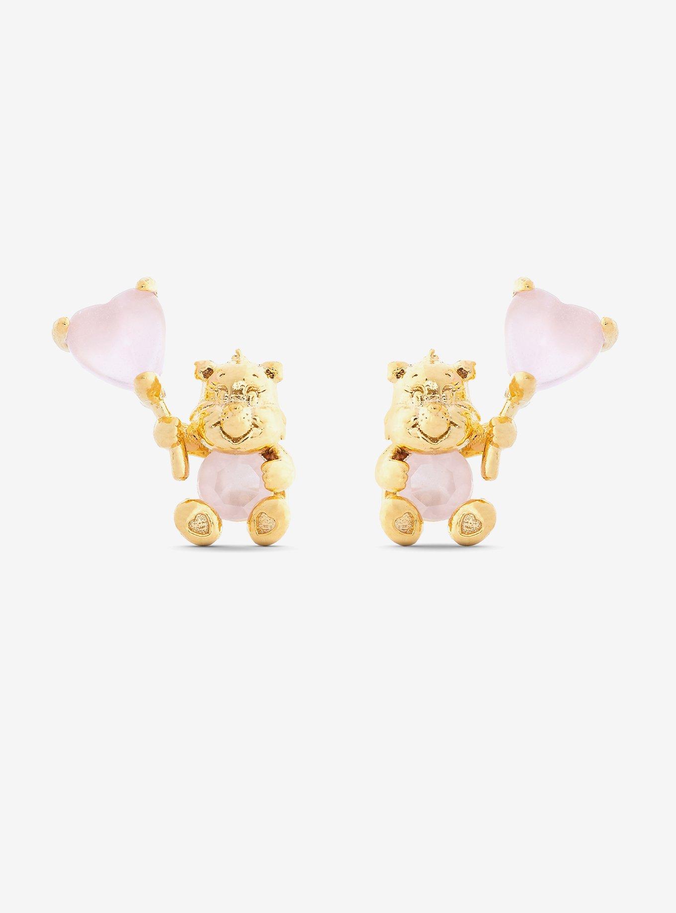 Care Bears X Girls Crew Love-A-Lot Bear Earrings, , hi-res