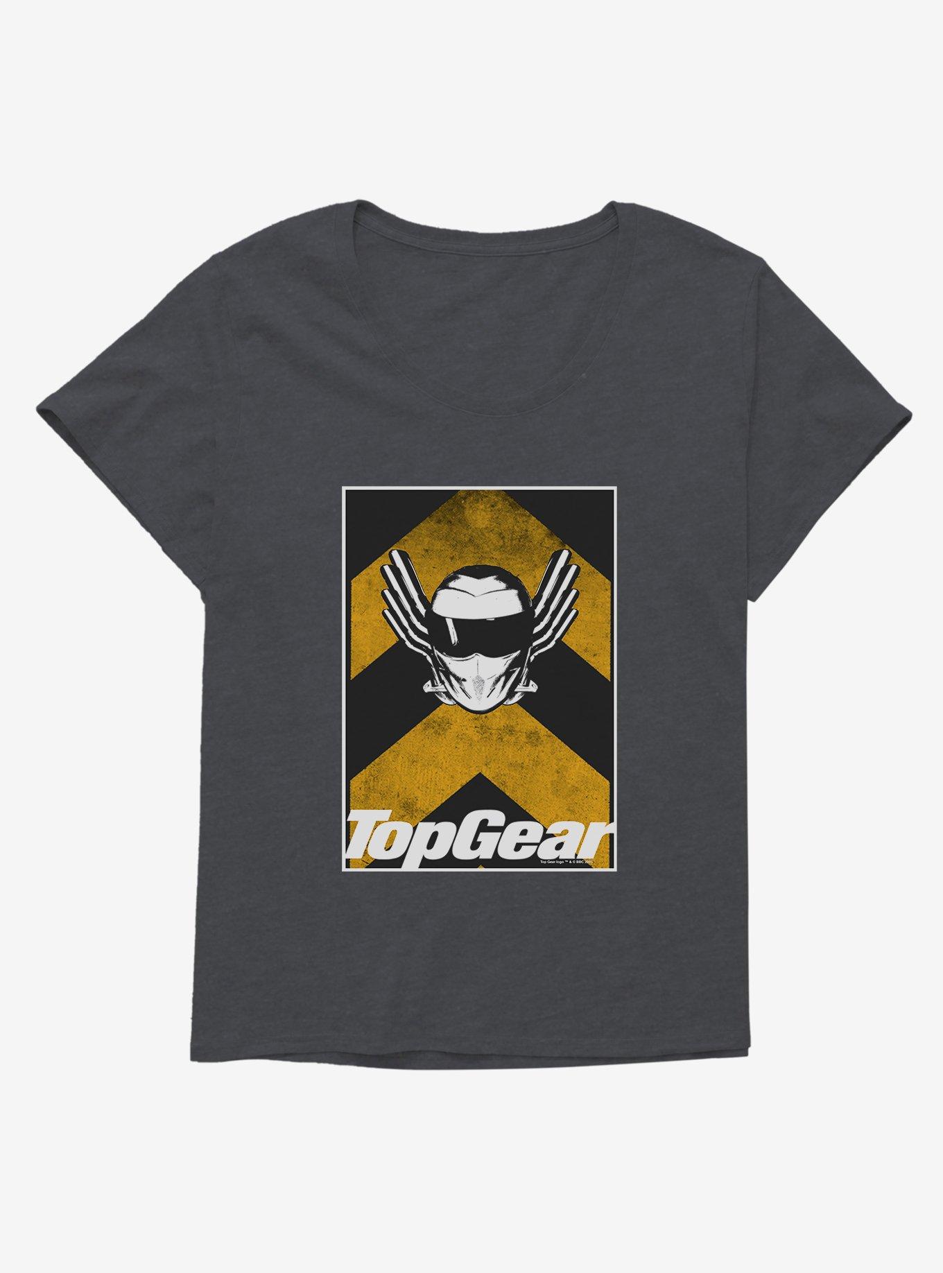 Top Gear Stig Arrows Girls T-Shirt Plus Size, CHARCOAL HEATHER, hi-res