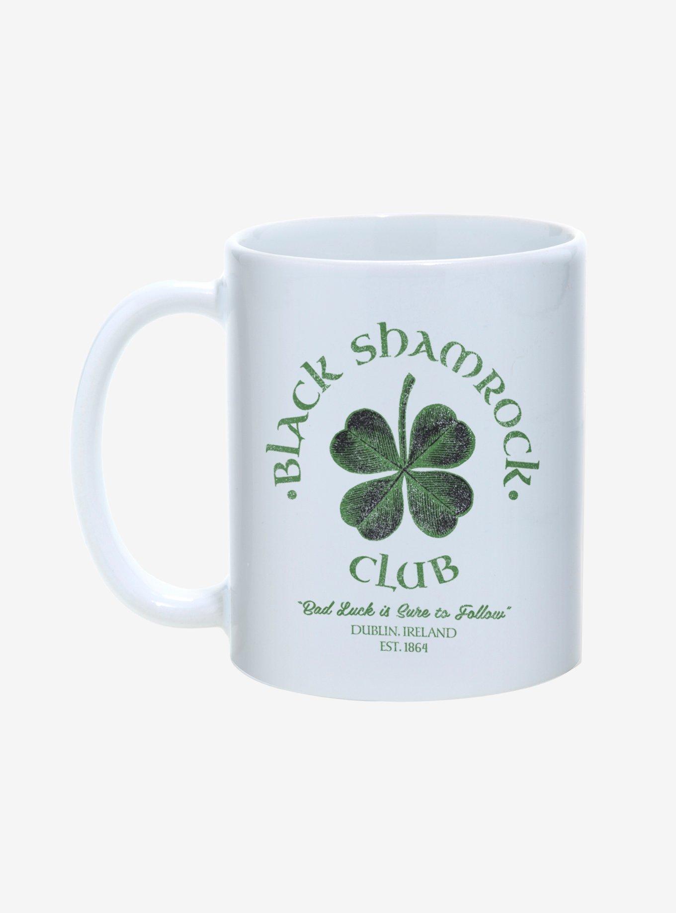 St. Paddy's Black Shamrock Club Mug 11oz, , hi-res