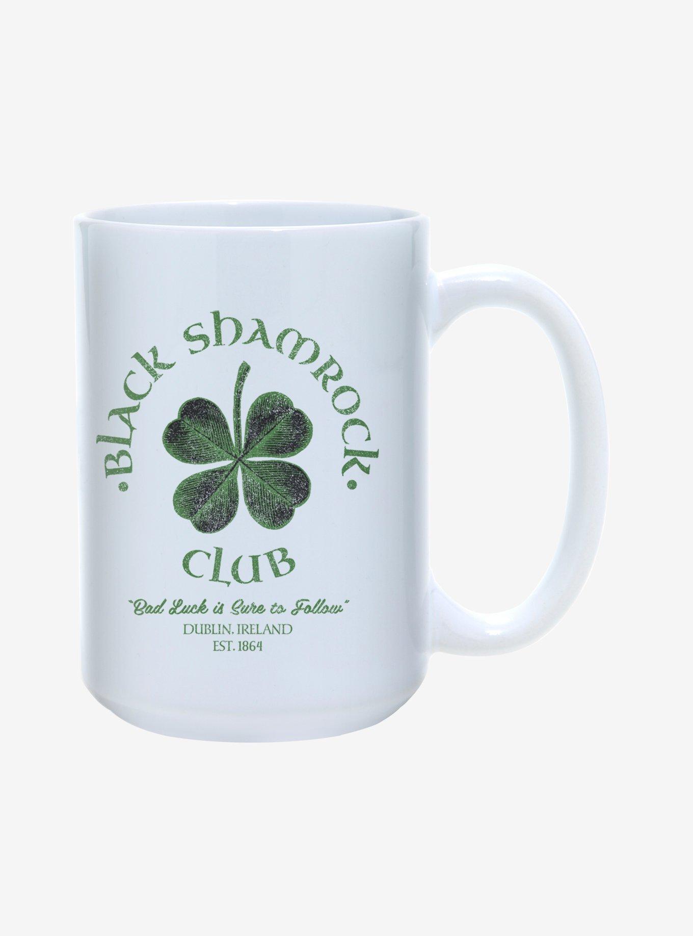 St. Paddy's Black Shamrock Club Mug 15oz, , hi-res