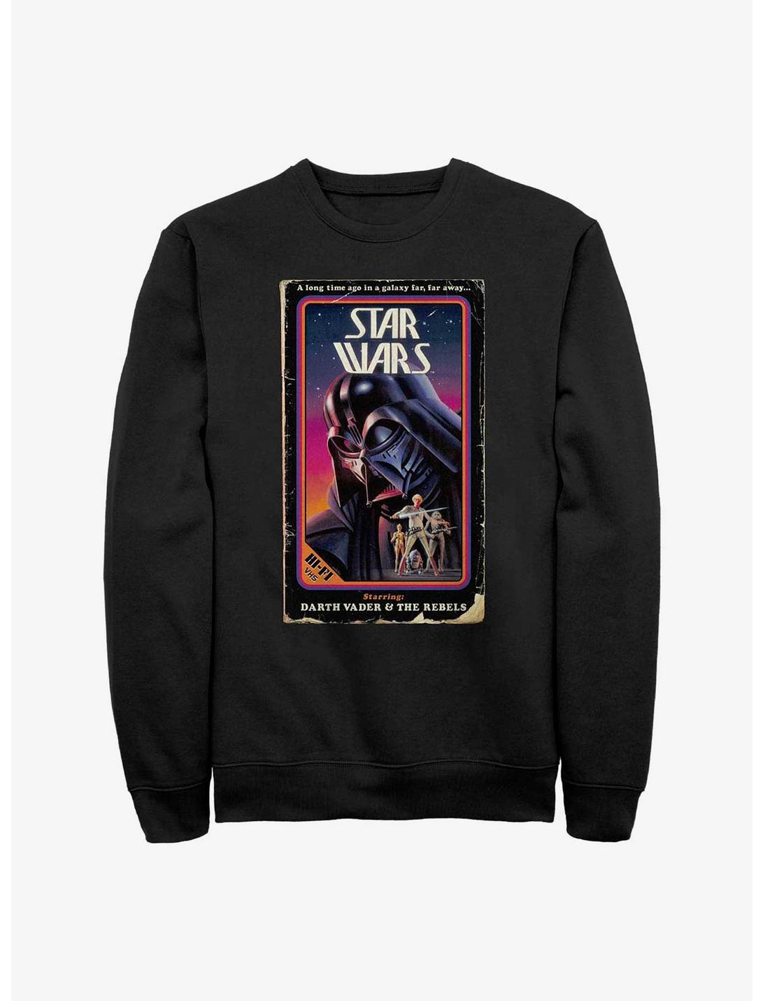 Star Wars Darth Vader & The Rebels VHS Sweatshirt, BLACK, hi-res