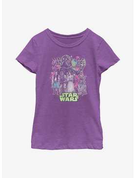 Star Wars Neon Grid Group  Youth Girls T-Shirt, , hi-res