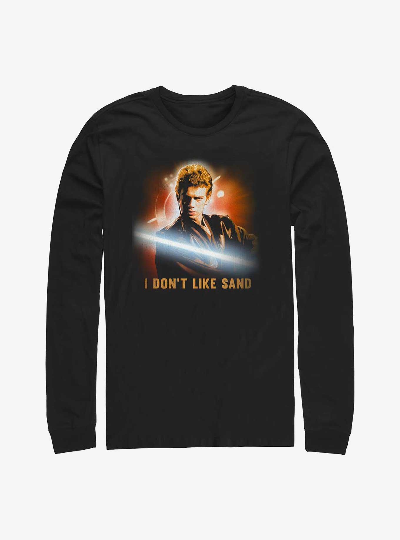 Star Wars No Sand Burnt Long Sleeve T-Shirt, BLACK, hi-res