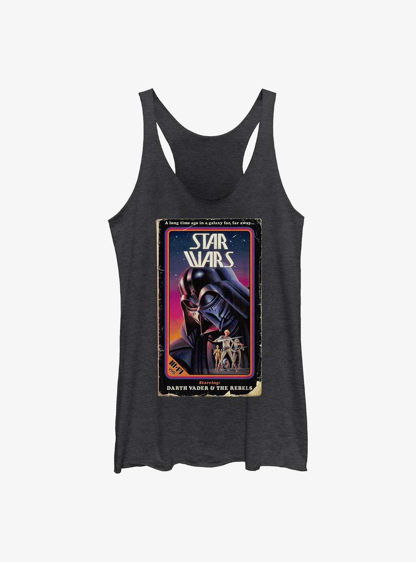 Star Wars Darth Vader & The Rebels VHS Womens Tank Top, , hi-res