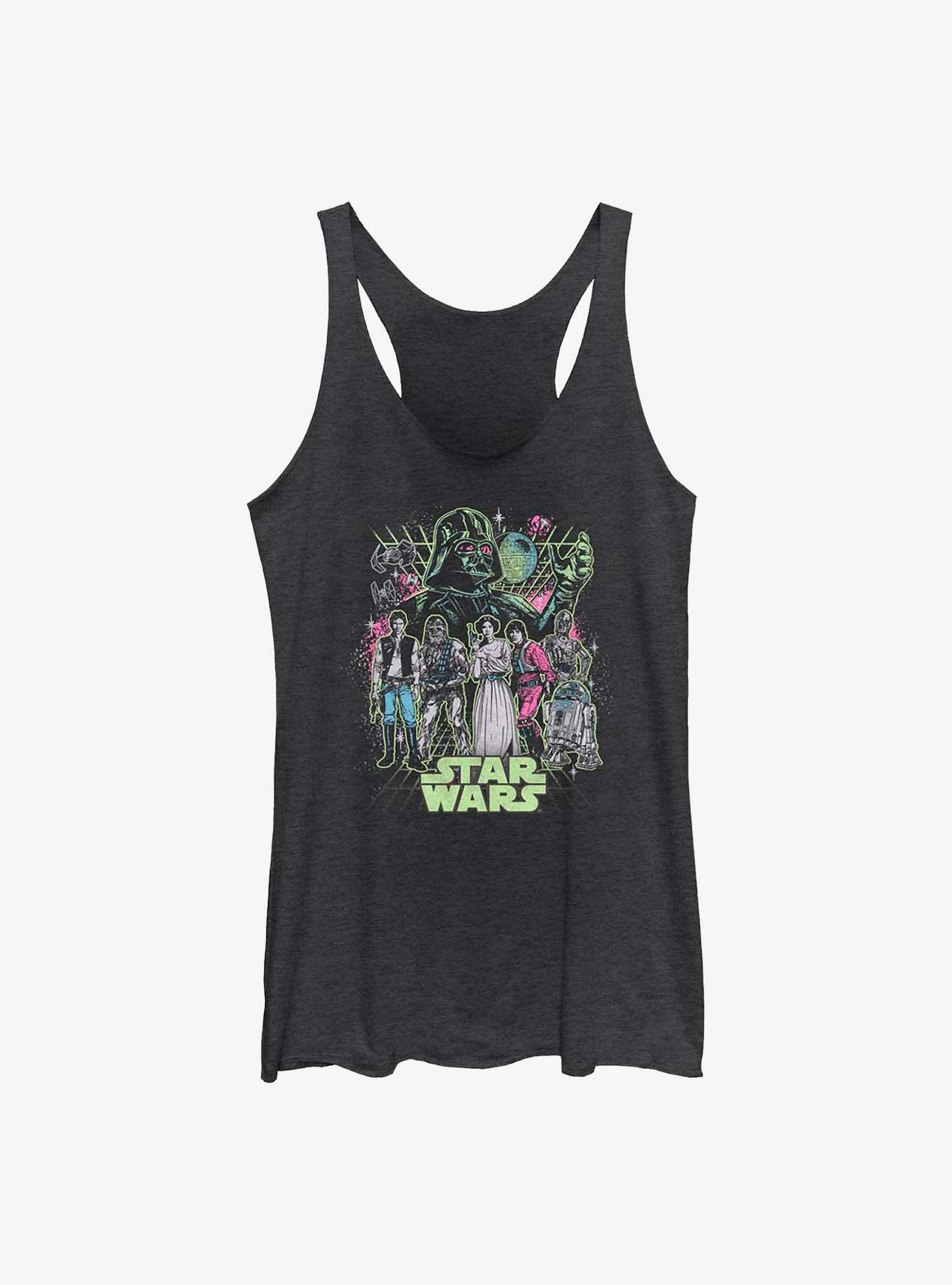 Star Wars Neon Grid Group  Womens Tank Top, , hi-res