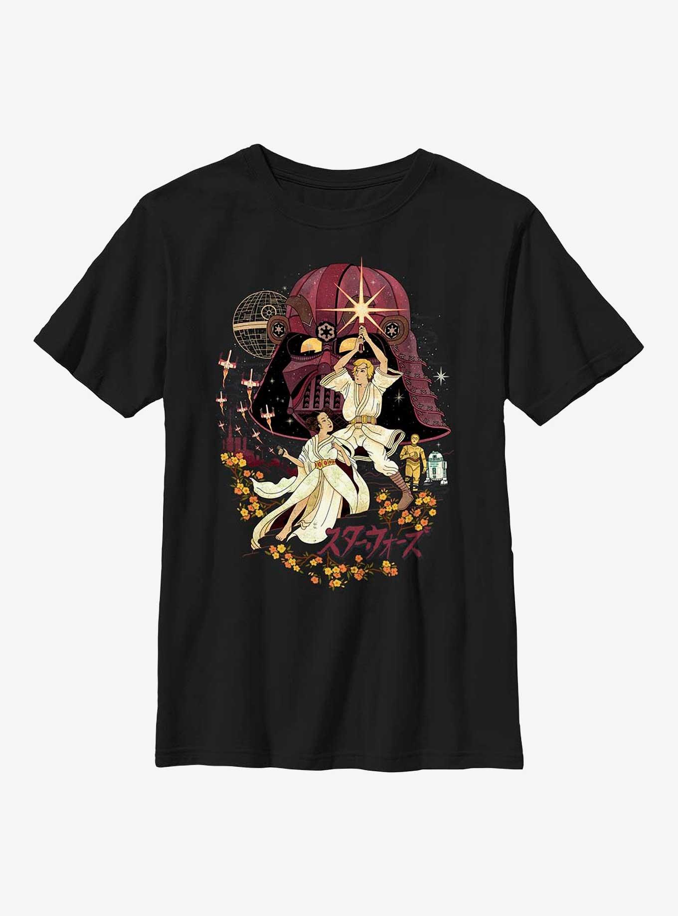 Star Wars Nihonga Japanese Art Syle Youth T-Shirt, , hi-res