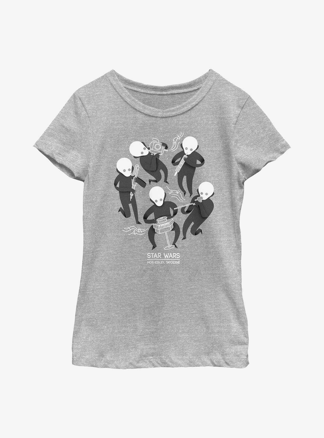 Star Wars Cantina Band Youth Girls T-Shirt, ATH HTR, hi-res