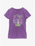 Star Wars Neon Grid Group  Youth Girls T-Shirt, PURPLE BERRY, hi-res