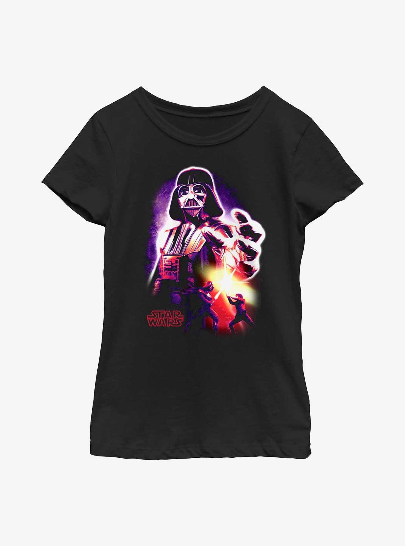 Star Wars Neon Vader Youth Girls T-Shirt, , hi-res