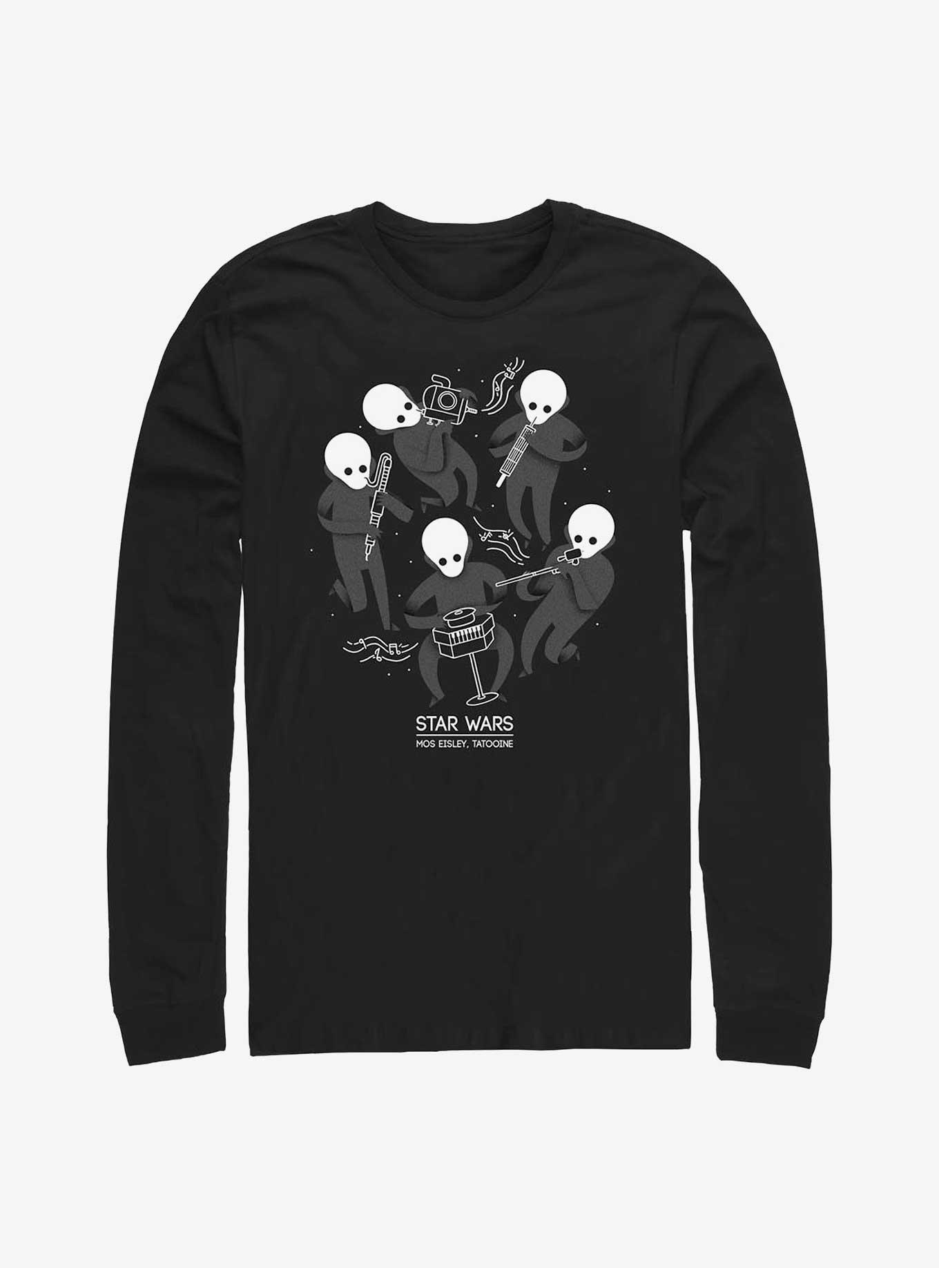 Star Wars Cantina Band Long Sleeve T-Shirt, BLACK, hi-res