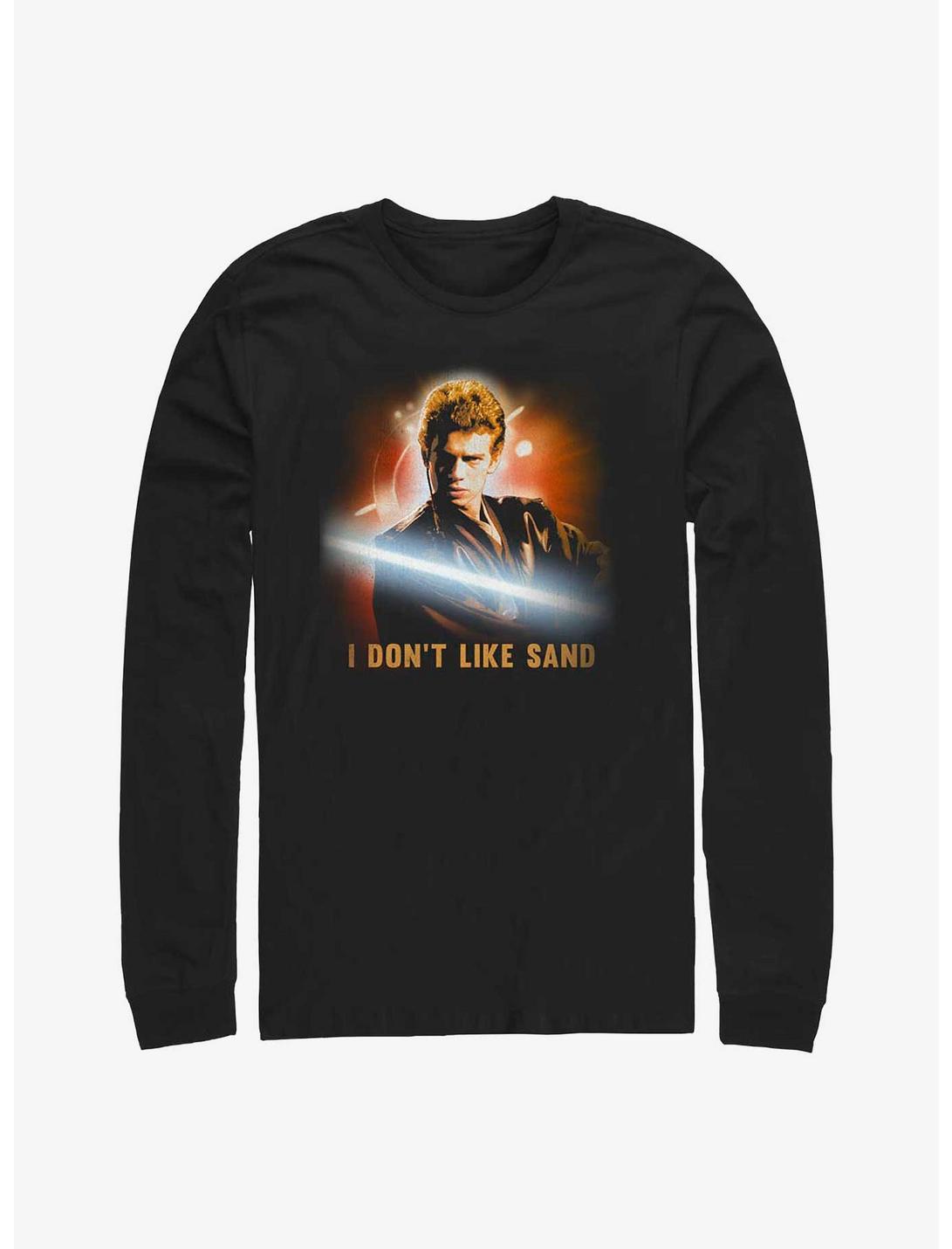 Star Wars No Sand Burnt Long Sleeve T-Shirt, BLACK, hi-res