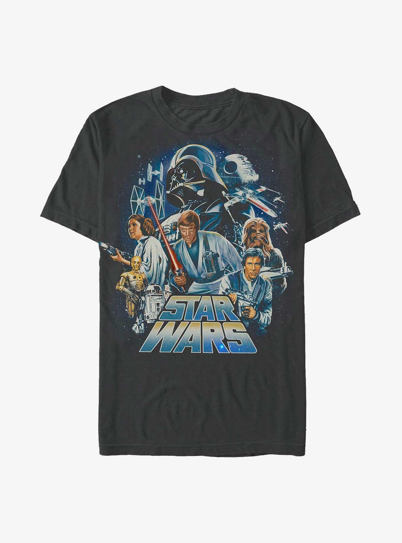 Star Wars Classics Style T-Shirt, CHARCOAL, hi-res