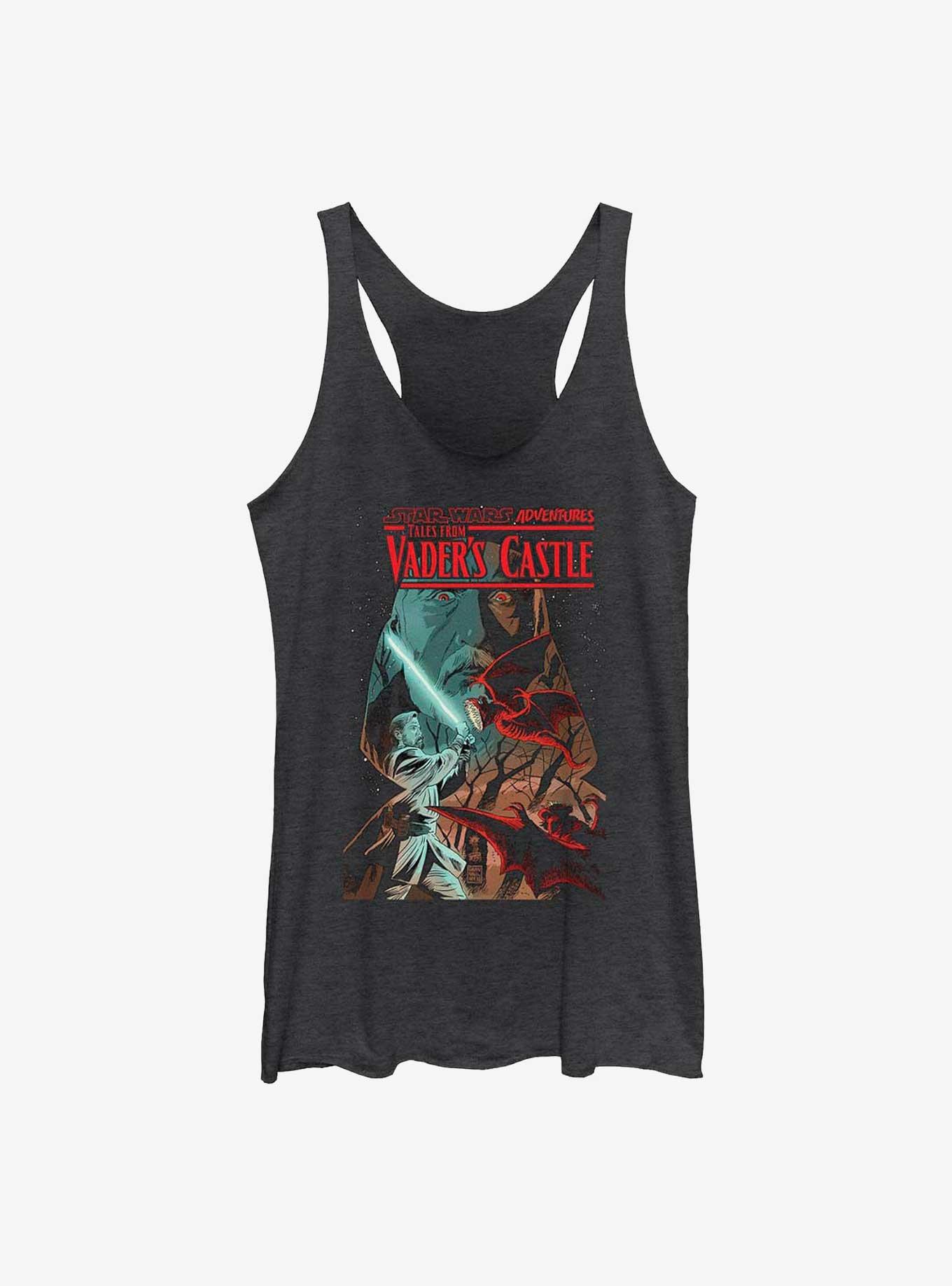 Star Wars Saber Tales From Vader's Castle Womens Tank Top, BLK HTR, hi-res