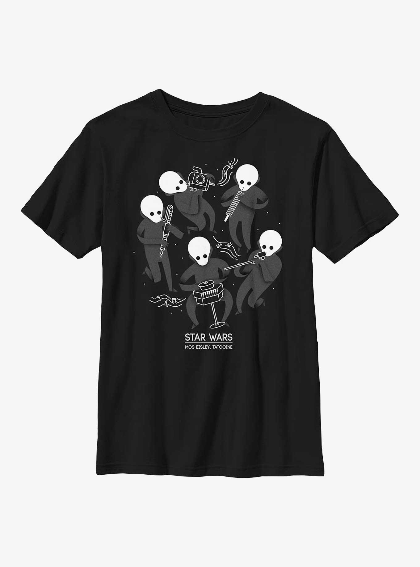 Star Wars Cantina Band Youth T-Shirt, BLACK, hi-res
