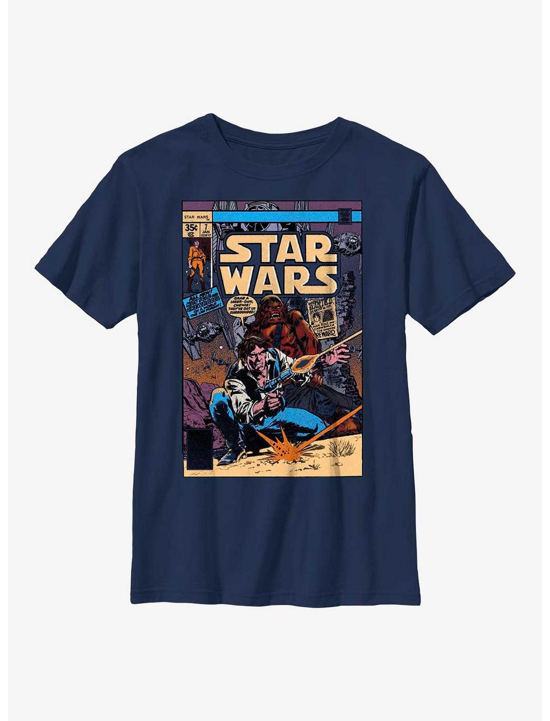 Star Wars Solo Comic Youth T-Shirt, NAVY, hi-res