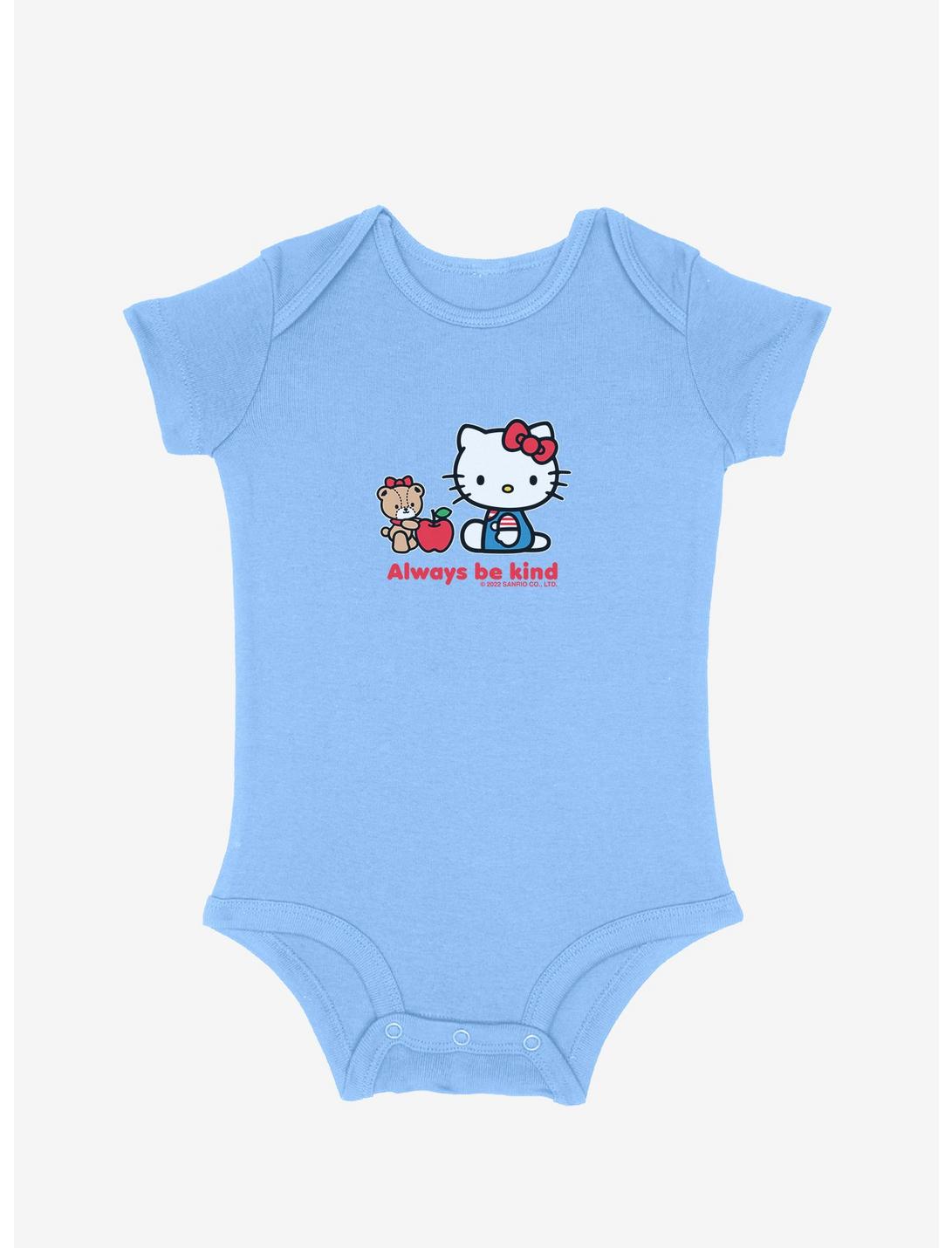 Hello Kitty Always Be Kind Apple Infant Bodysuit, SKY BLUE, hi-res