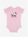 Hello Kitty Always Be Kind Apple Infant Bodysuit, SOFT PINK, hi-res
