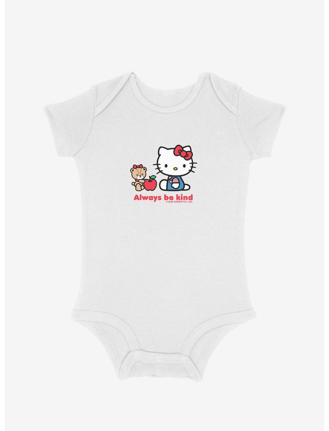 Hello Kitty Always Be Kind Apple Infant Bodysuit, WHITE, hi-res