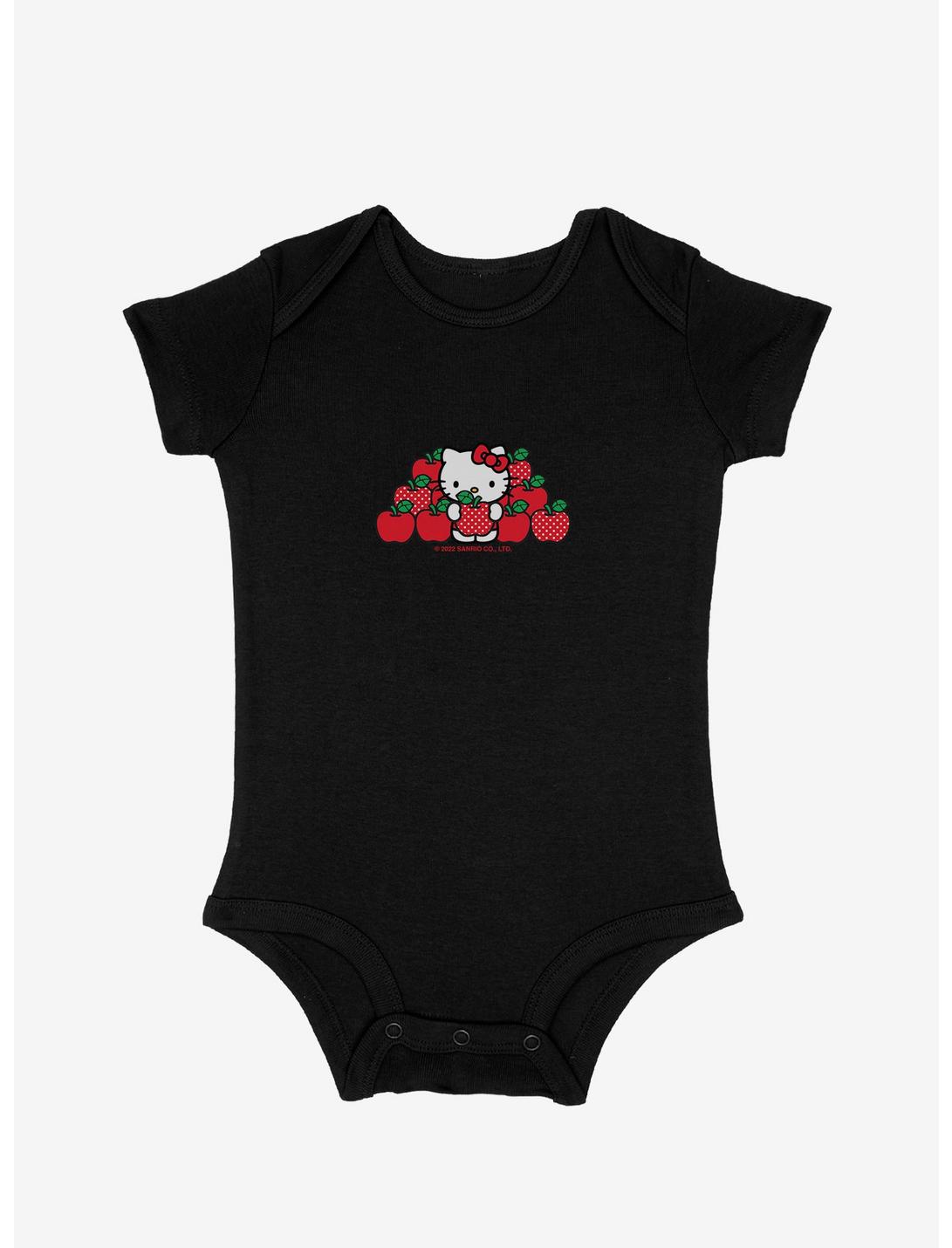 Hello Kitty Apple Picking Infant Bodysuit, BLACK, hi-res