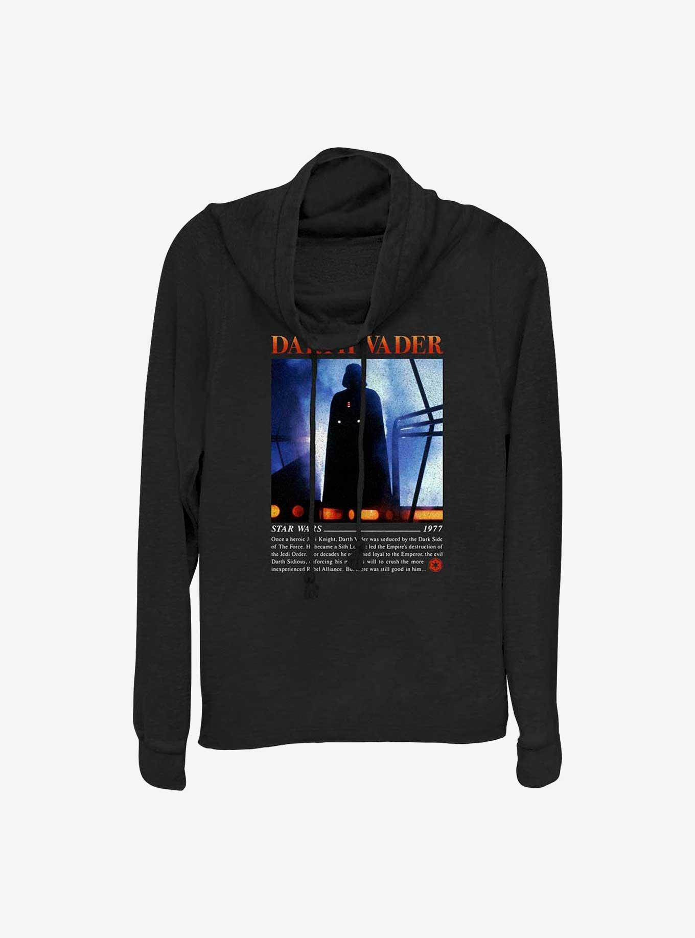 Star Wars Vader's Story Cowl Neck Long-Sleeve Top, BLACK, hi-res