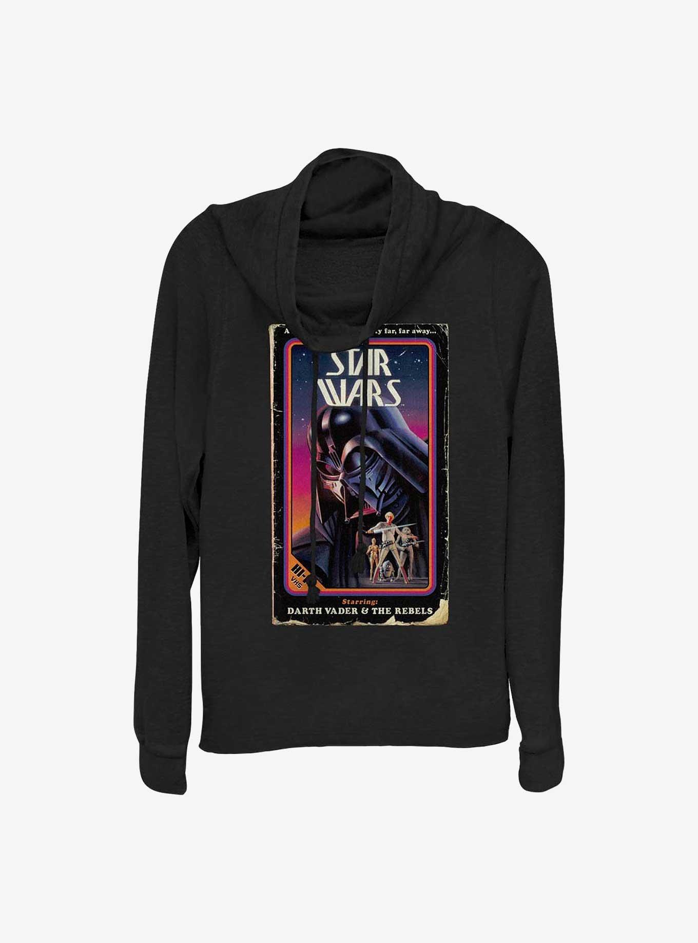 Star Wars VHS Stars Cowl Neck Long-Sleeve Top, , hi-res