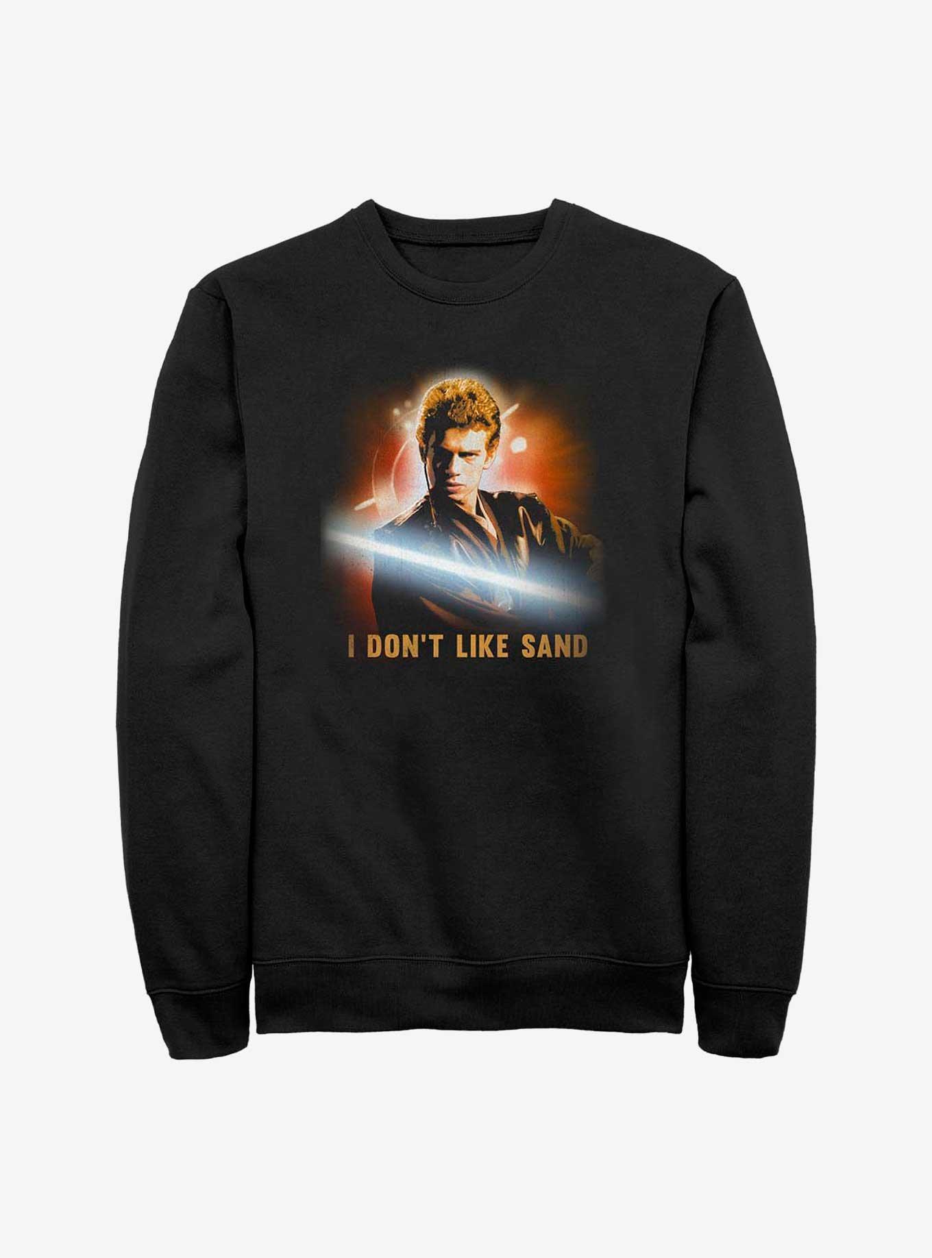 Star Wars Anakin I Don't Like Sand Sweatshirt, BLACK, hi-res
