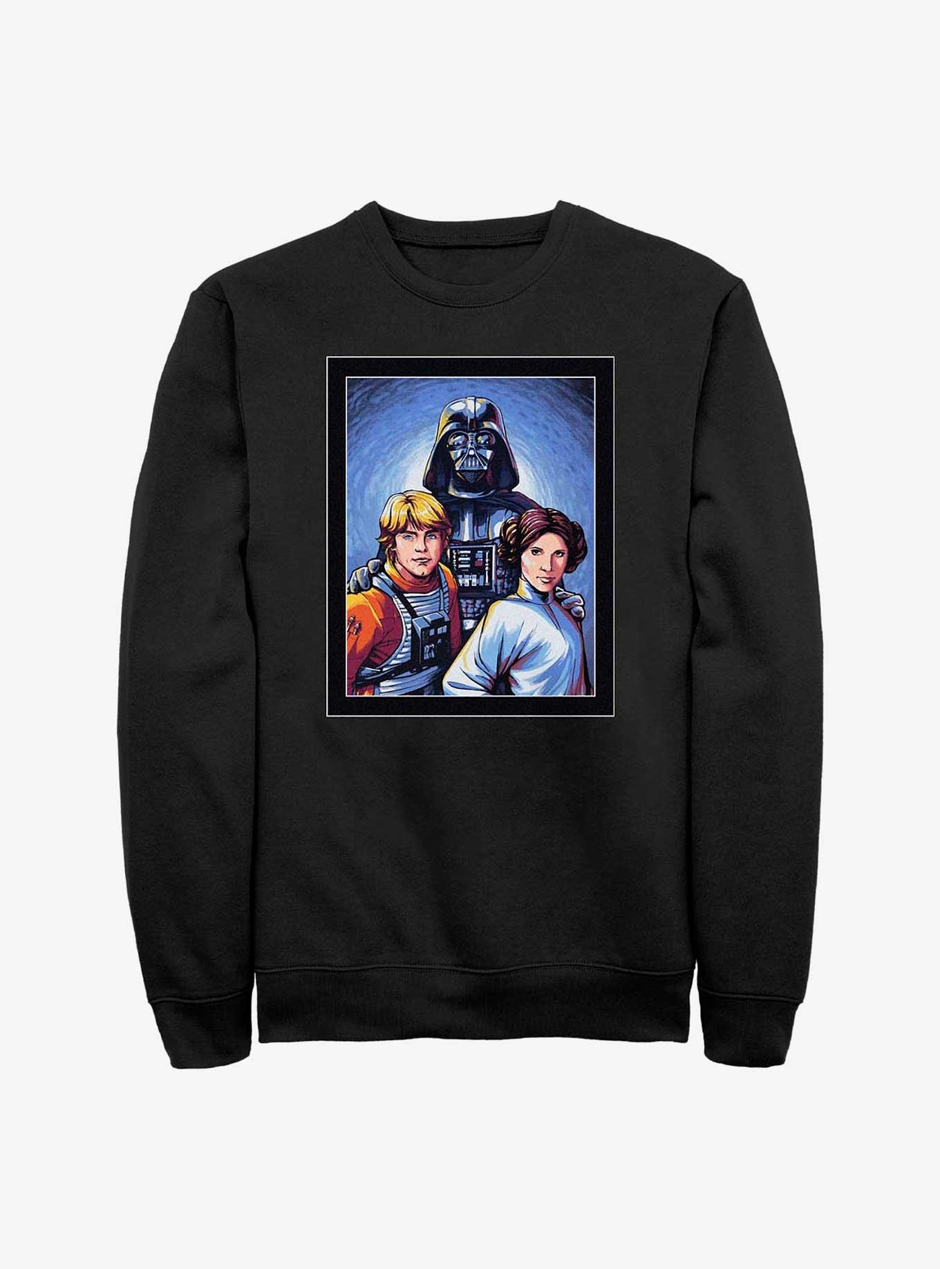 Star Wars Skywalker Family Portrait Sweatshirt, BLACK, hi-res