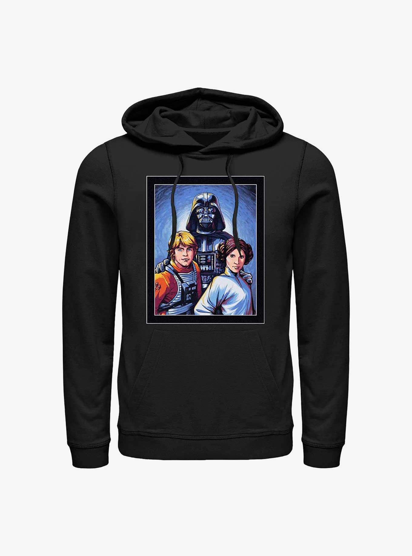 Star Wars Skywalker Family Portrait Hoodie, BLACK, hi-res