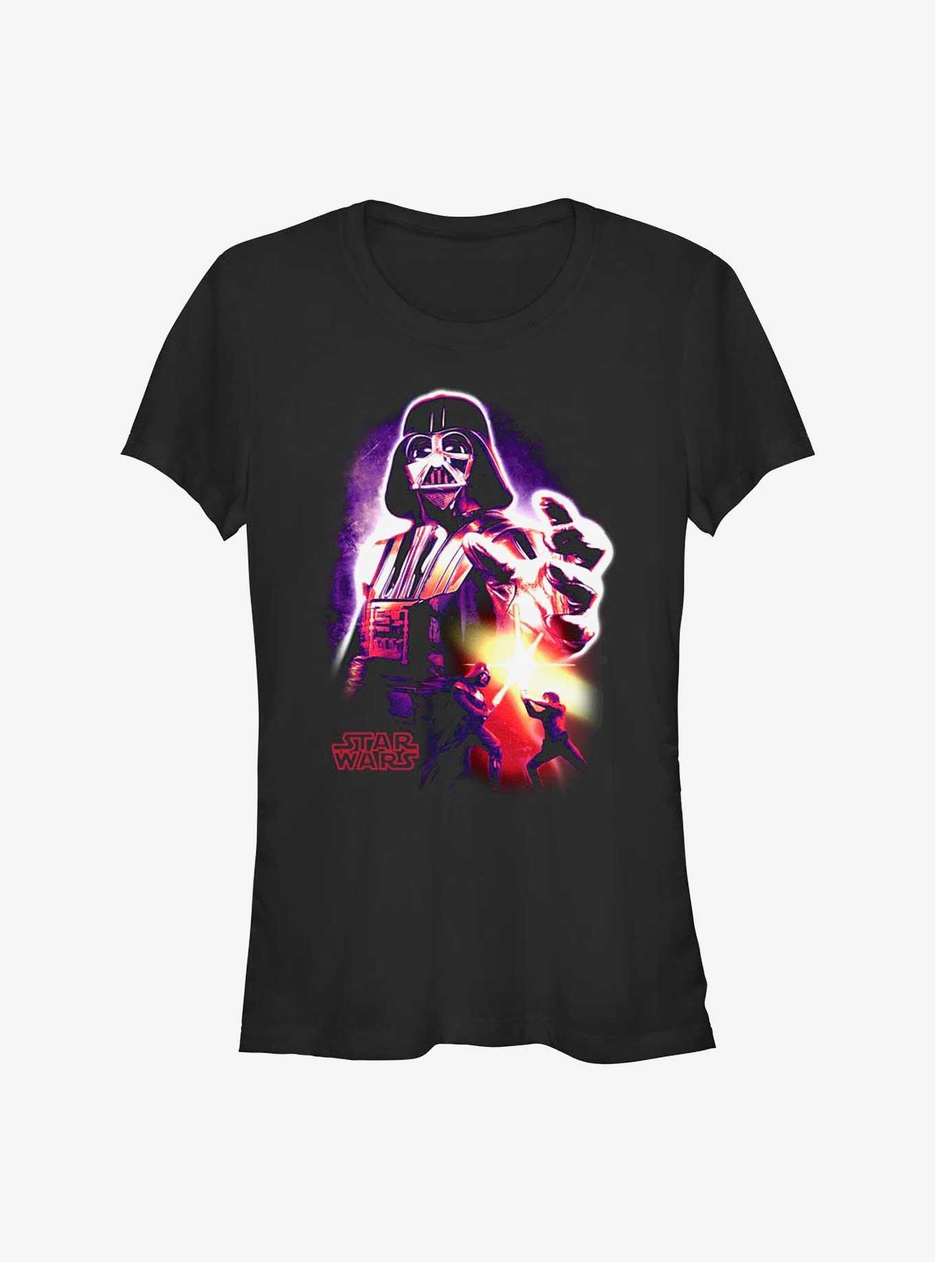 Star Wars Neon Vader Girls T-Shirt, , hi-res