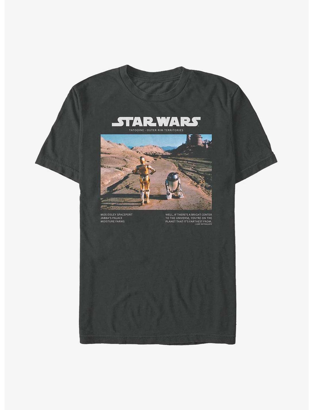 Star Wars Tatooine Travelers C-3PO and R2-D2 T-Shirt, CHARCOAL, hi-res